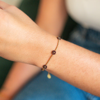 Bracelet - Marguerites d'automne