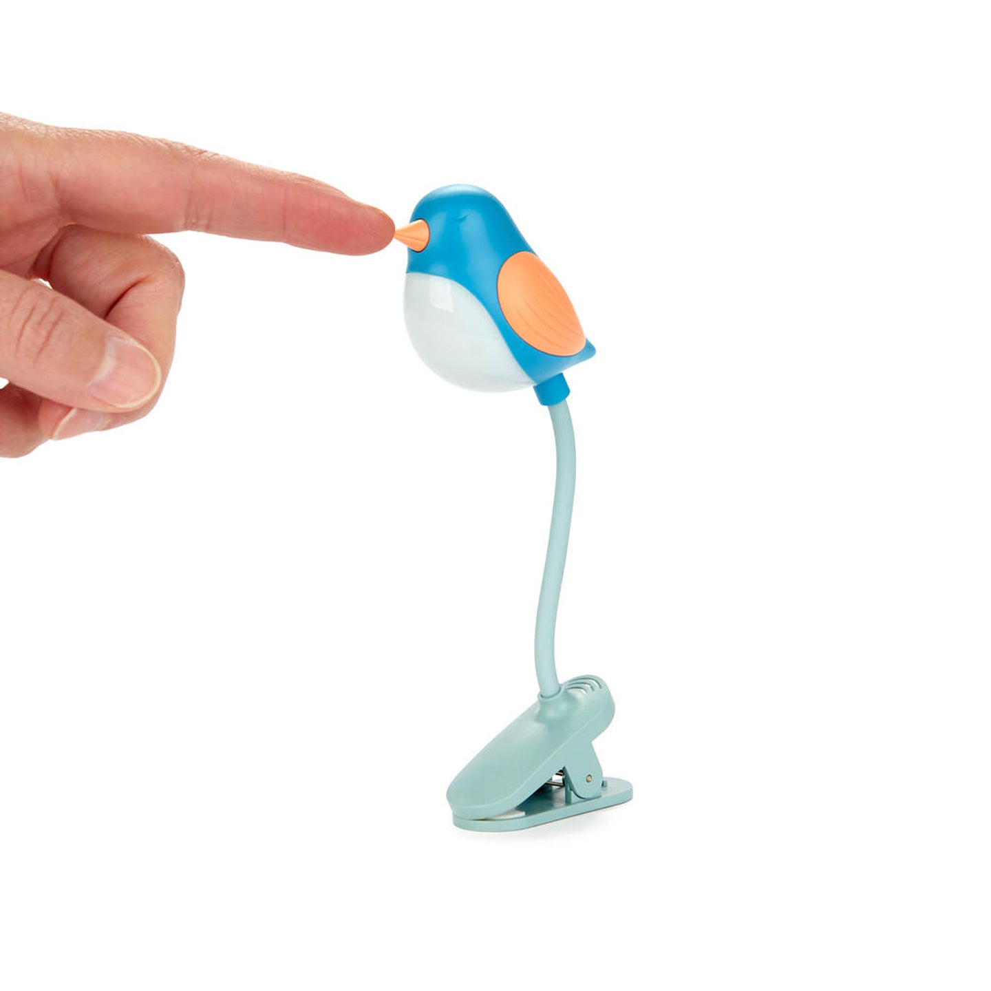 Liseuse Birdie en forme d'oiseau avec bras flexible pour lecture