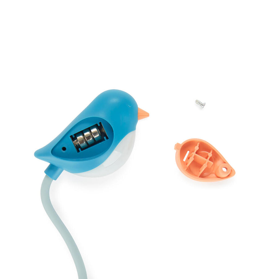 Liseuse Birdie bleue en forme d'oiseau avec bras flexible