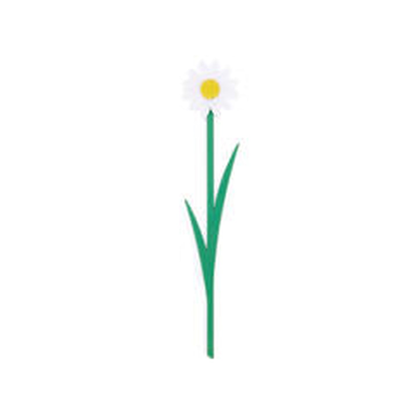 Marque-page Daisy avec marguerite en plastique blanc