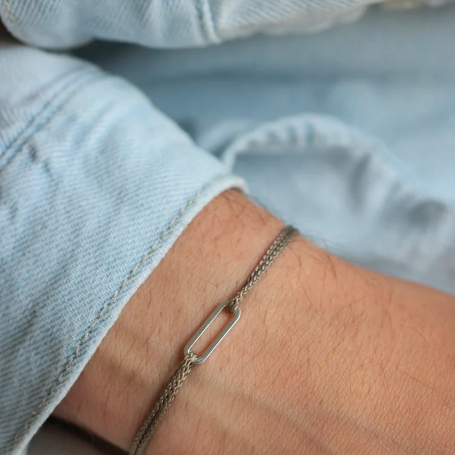 Bracelet Petit maillon en argent 925 avec maillons délicats