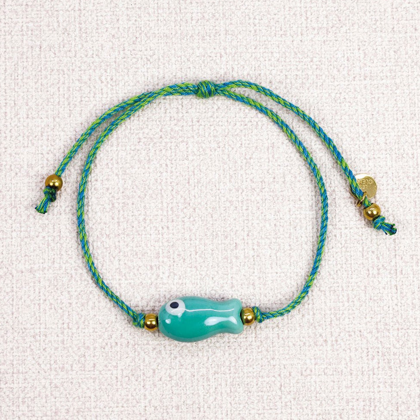 Bracelet porte bonheur - Poisson Céramique