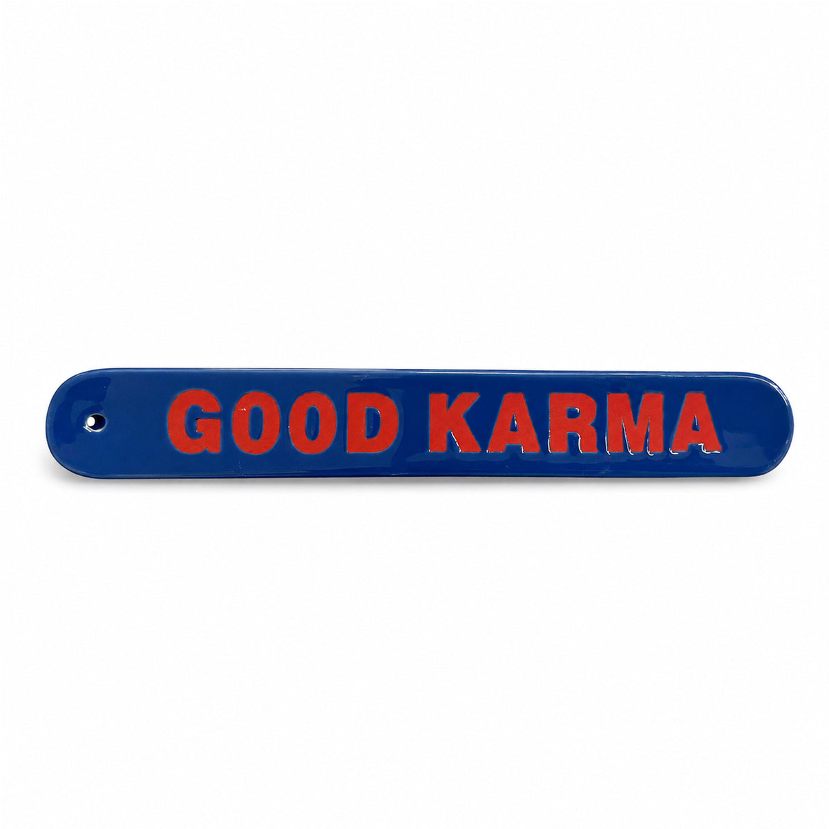 Brûle-encens Good Karma avec motifs colorés et design allongé