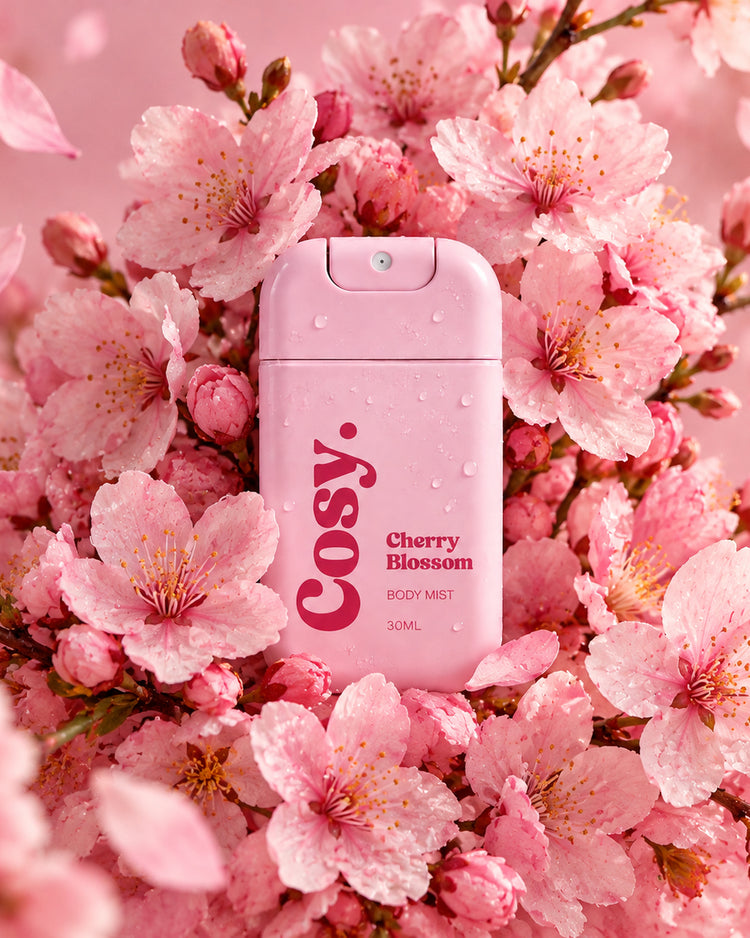 Brume corporelle Fleur de cerisier avec vaporisateur élégant