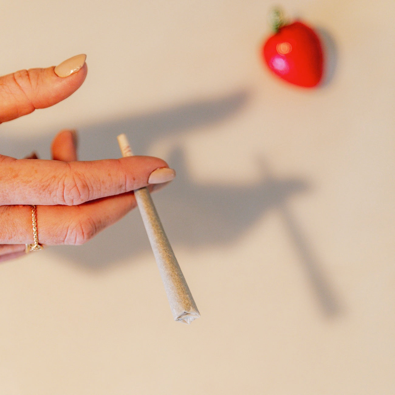 Pré-roll CBD sur fond naturel, mettant en avant les fleurs bio.