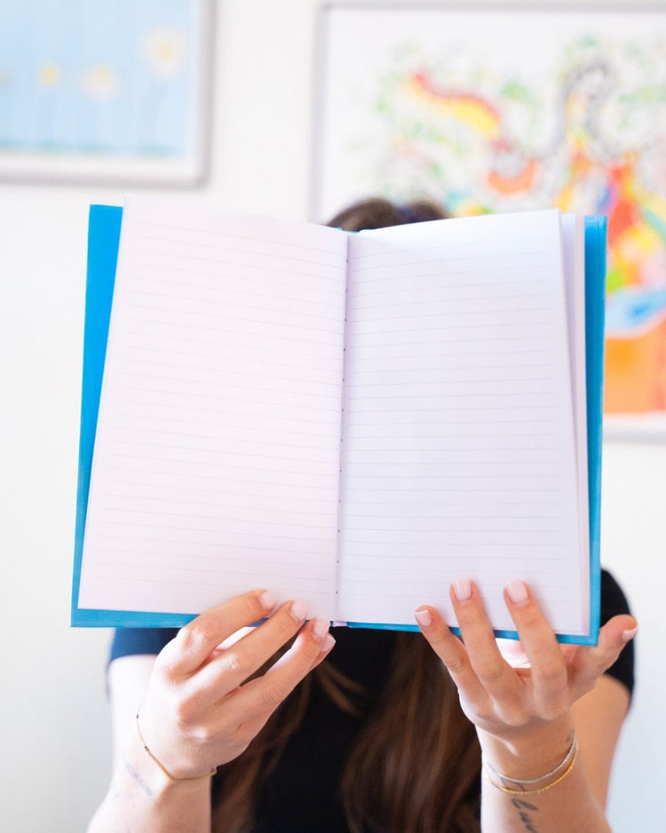 Carnet 'Boss Lady' avec motif coloré sur la couverture
