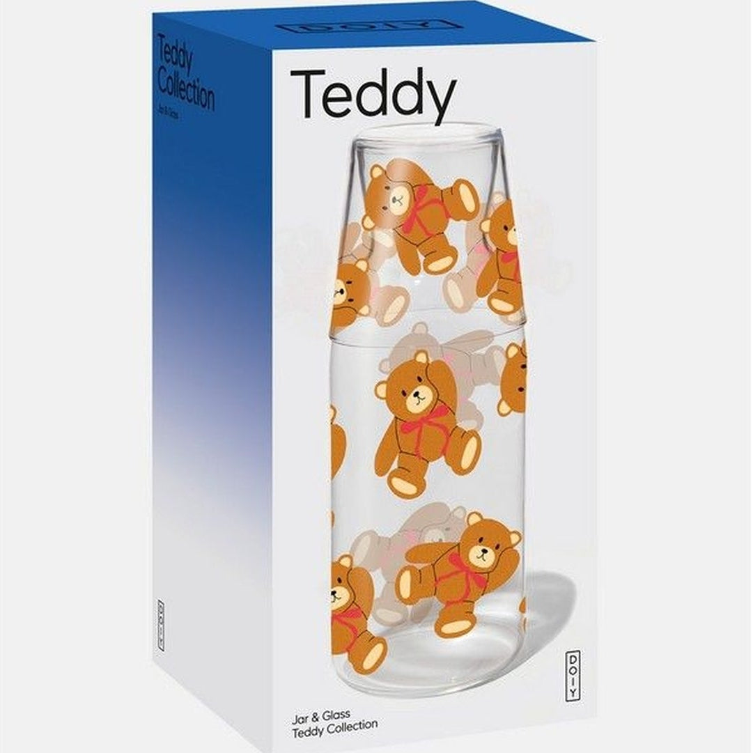 Carafe ourson avec verre, design ludique et original
