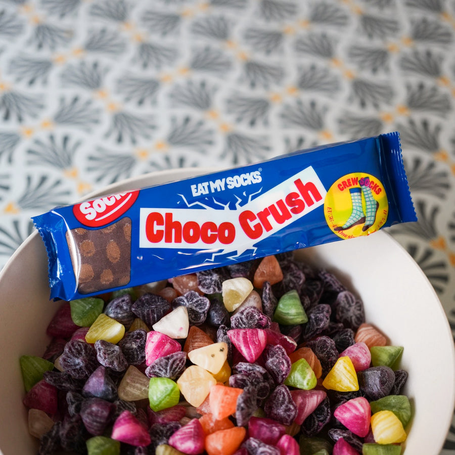 Chaussettes motif barre chocolatée avec détails en relief