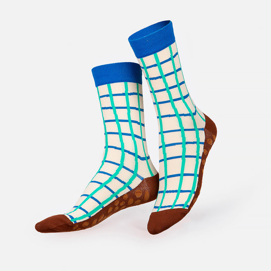 Chaussettes motif barre chocolatée avec texture réaliste