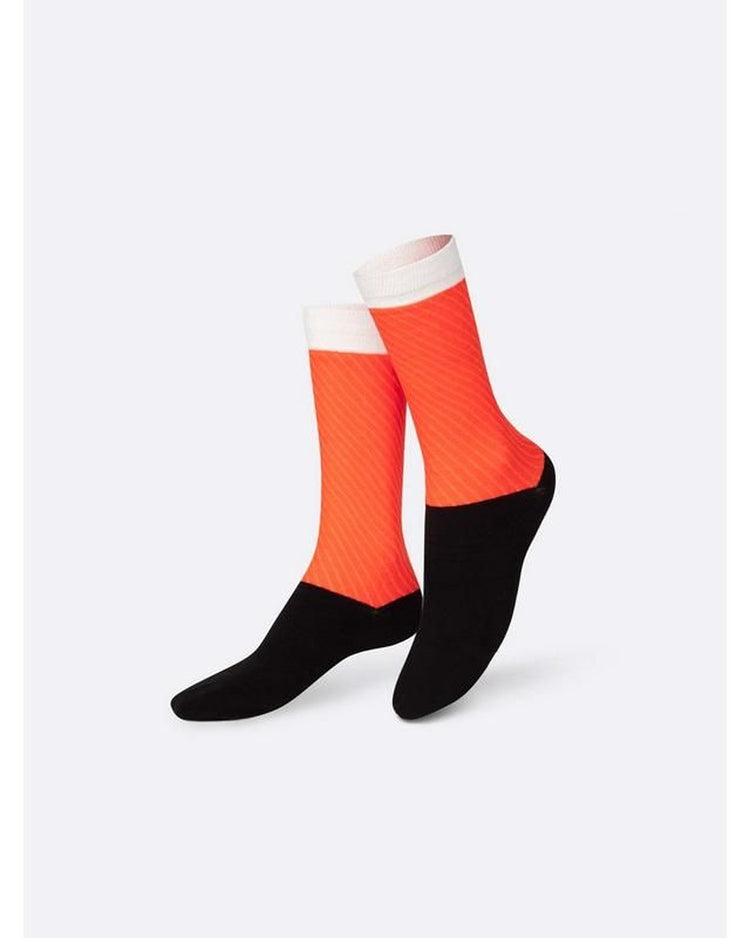 Chaussettes en forme de sushi dans une boîte colorée