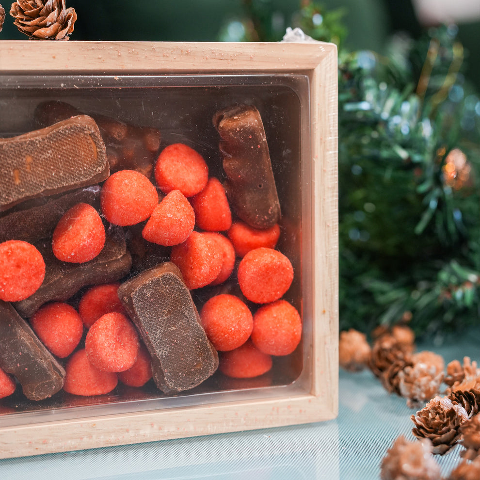 Guimauves Chocolat - Coffret Excellence de Noël - 20 grandes guimauves -  280g