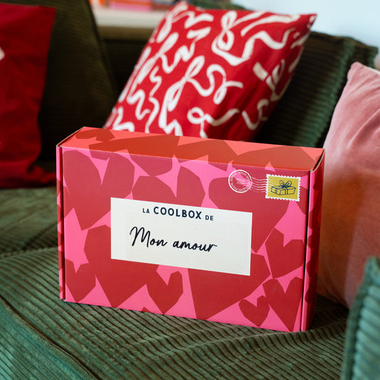 Coolbox personnalisable avec motif postal et espace pour cadeaux