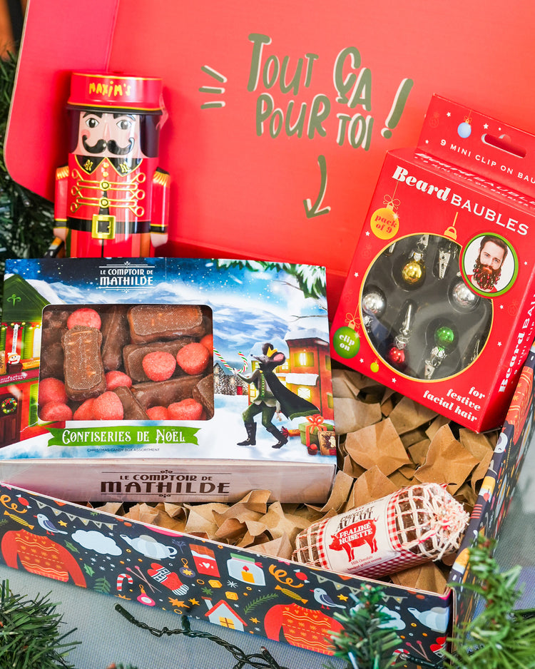Intérieur de la cool box spéciale Noël