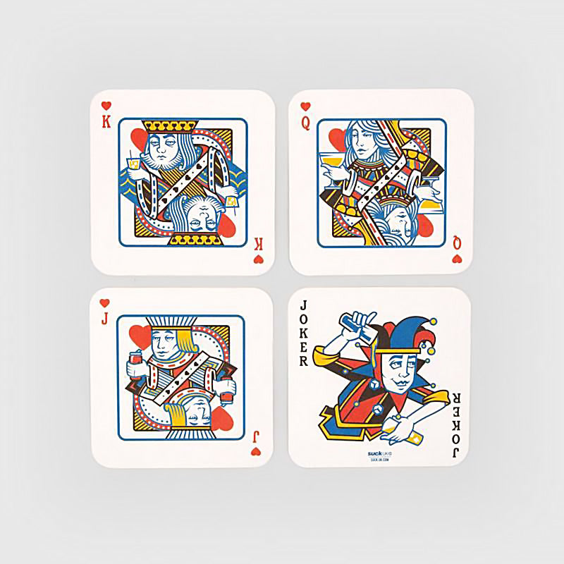 Dessous de verres cartes jouer 4