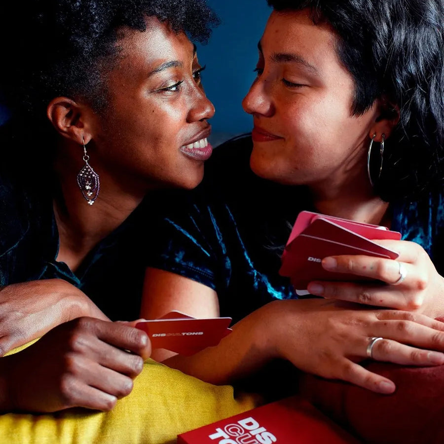 Jeu de cartes Discultons avec design coloré et illustrations engageantes