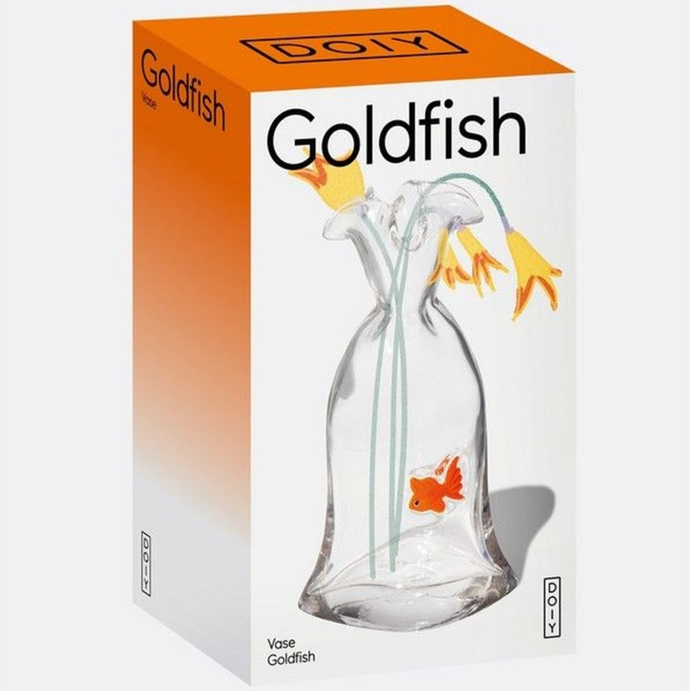 Vase en forme de poisson rouge avec texture brillante