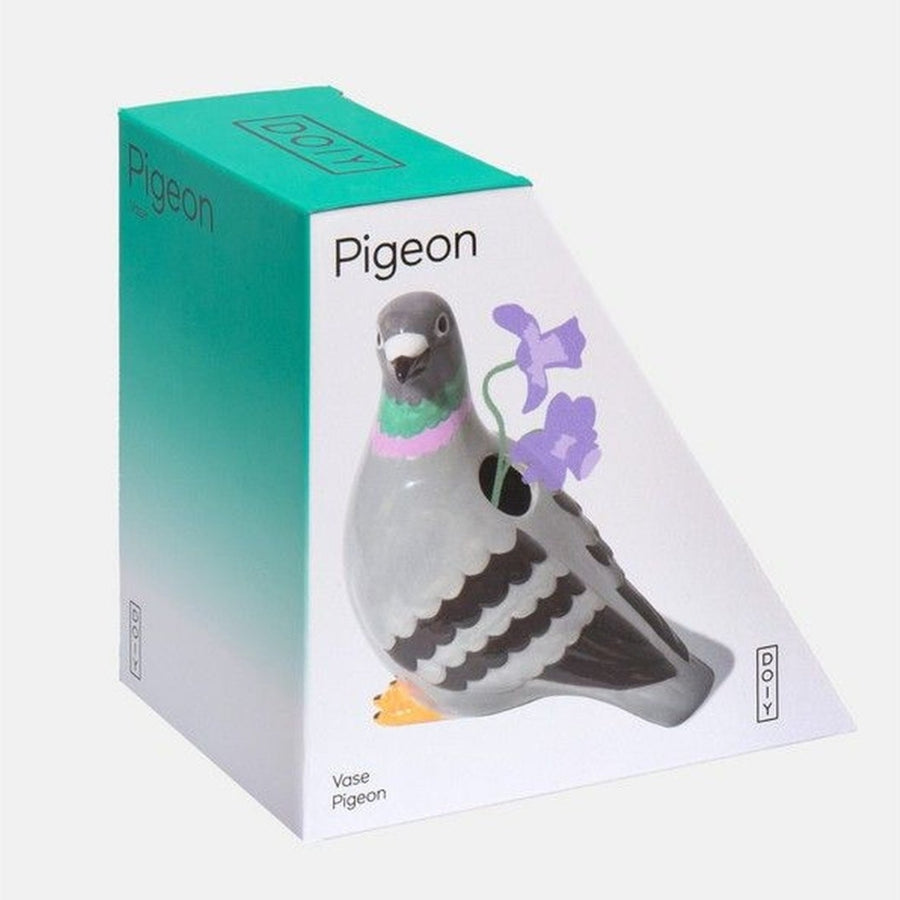 Vase Pigeon en céramique avec texture lisse et design moderne