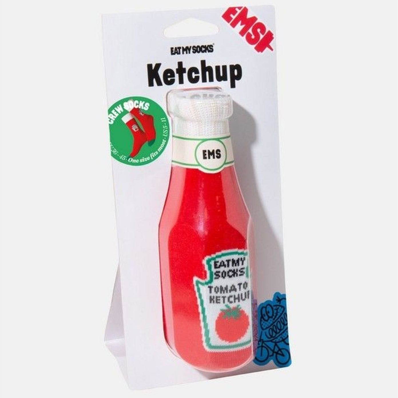 Chaussettes Ketchup avec motif de sauce emblématique