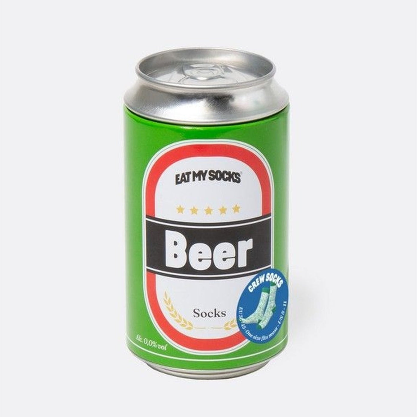 Chaussettes en forme de canette avec motif de bière