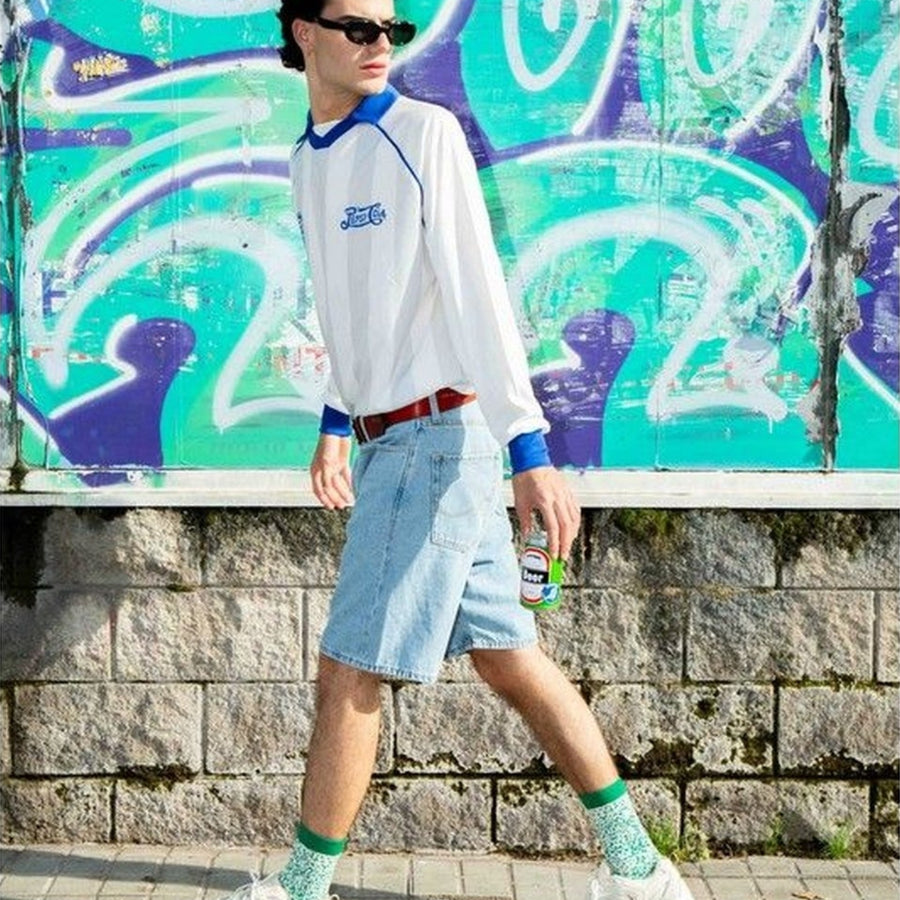 Chaussettes en forme de canette de bière, motif amusant