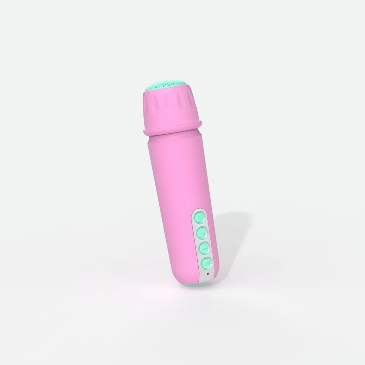 Enceinte Bluetooth lumineuse avec micro sans fil en gros plan