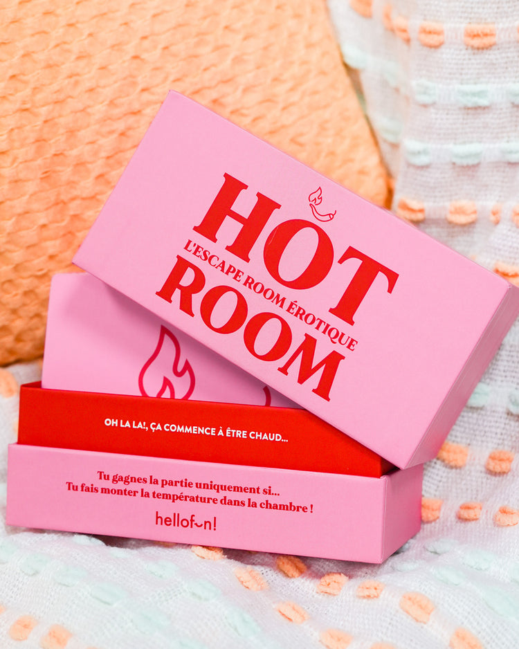 Cartes du jeu Escape Room Érotique avec motifs suggestifs.