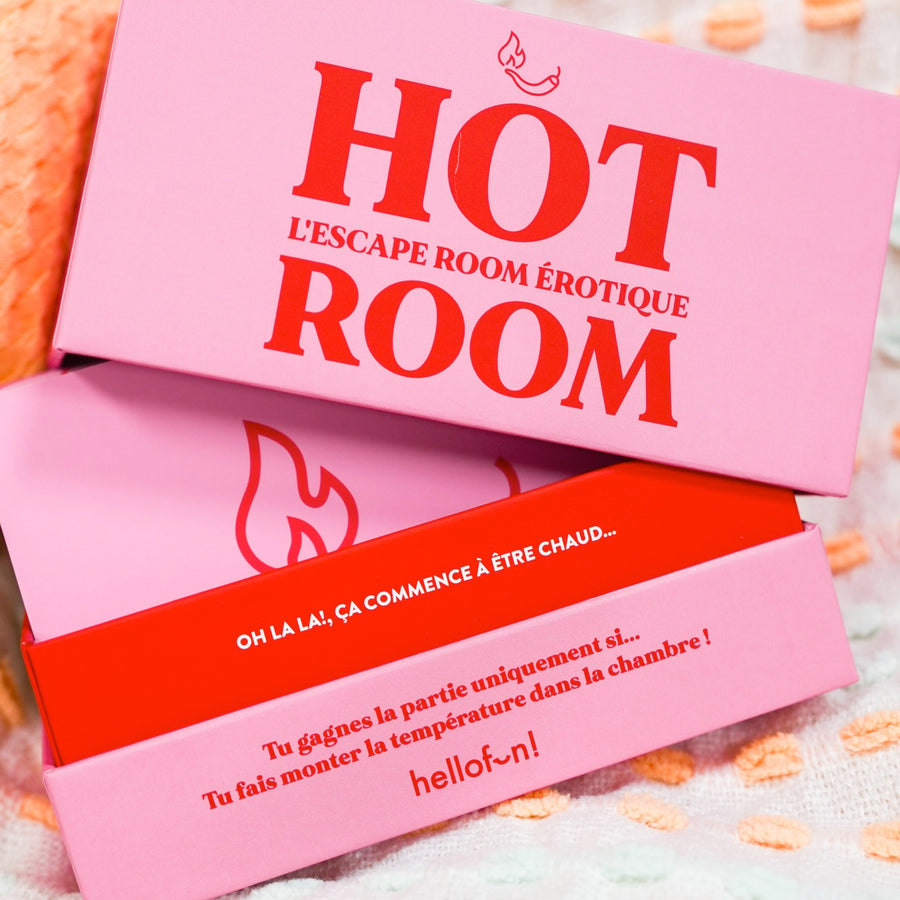 Cartes du jeu Escape Room Érotique avec motifs suggestifs.