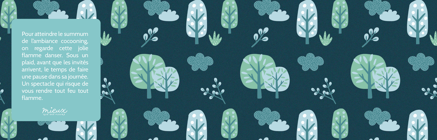 Étiquette bougie personnalisée forêt - Mieux que des fleurs