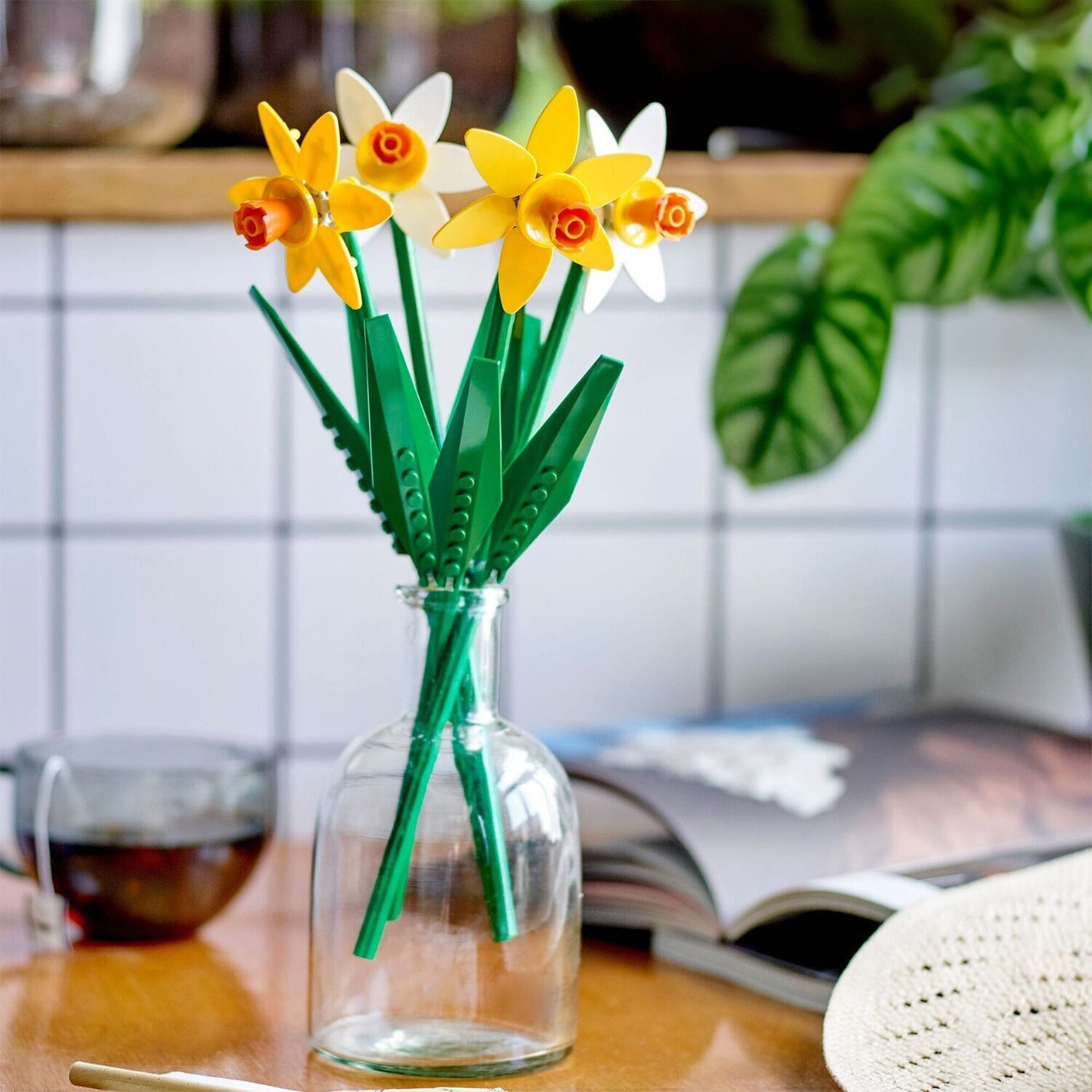 Bouquet de jonquilles Lego avec détails en jaune vif