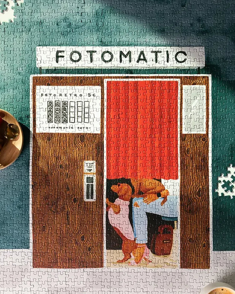 Puzzle Fotomatic avec collage de photos rétro en gros plan