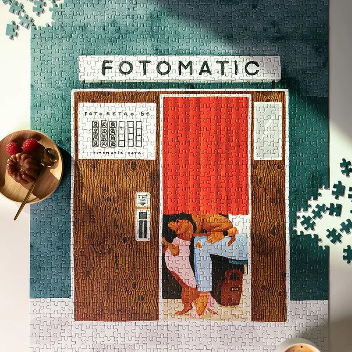 Puzzle Fotomatic avec collage de photos rétro en gros plan