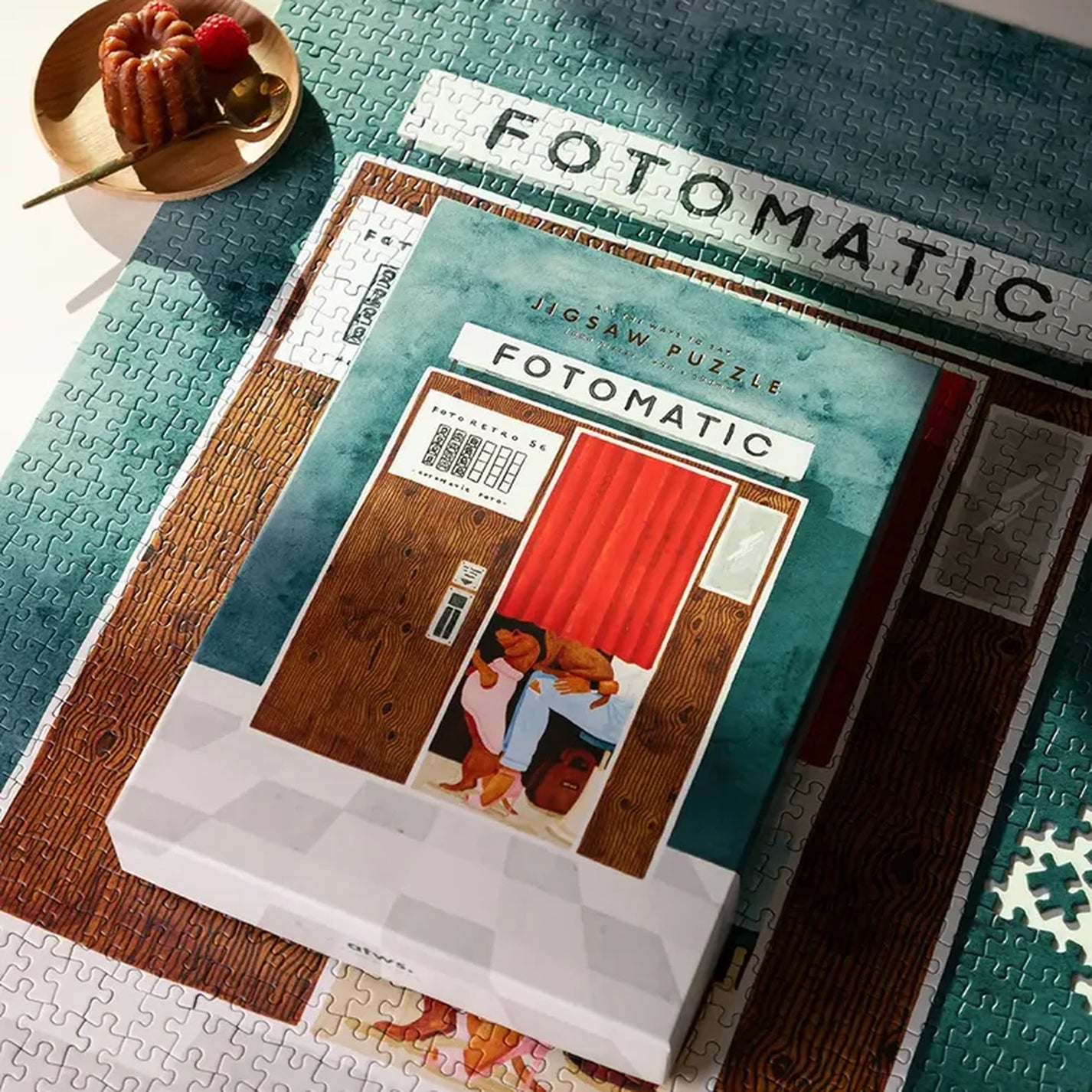 Puzzle Fotomatic avec collage de photos rétro en vue de face