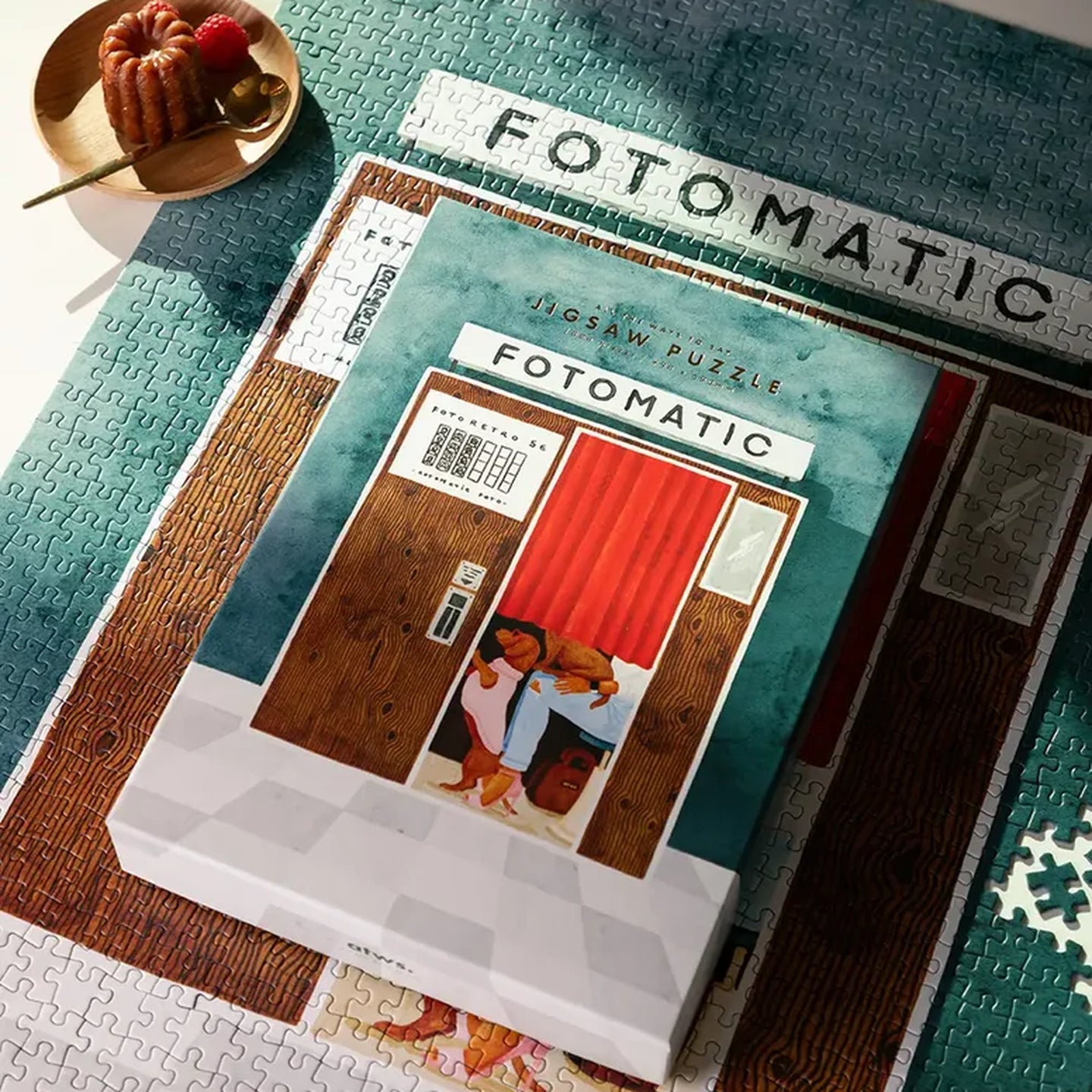 Puzzle Fotomatic avec collage de photos rétro en vue de face