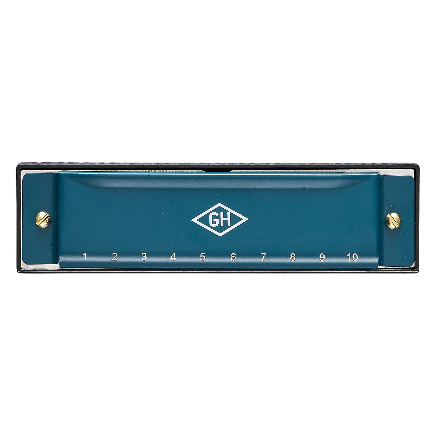 Harmonica de camping avec finition métallique et design compact