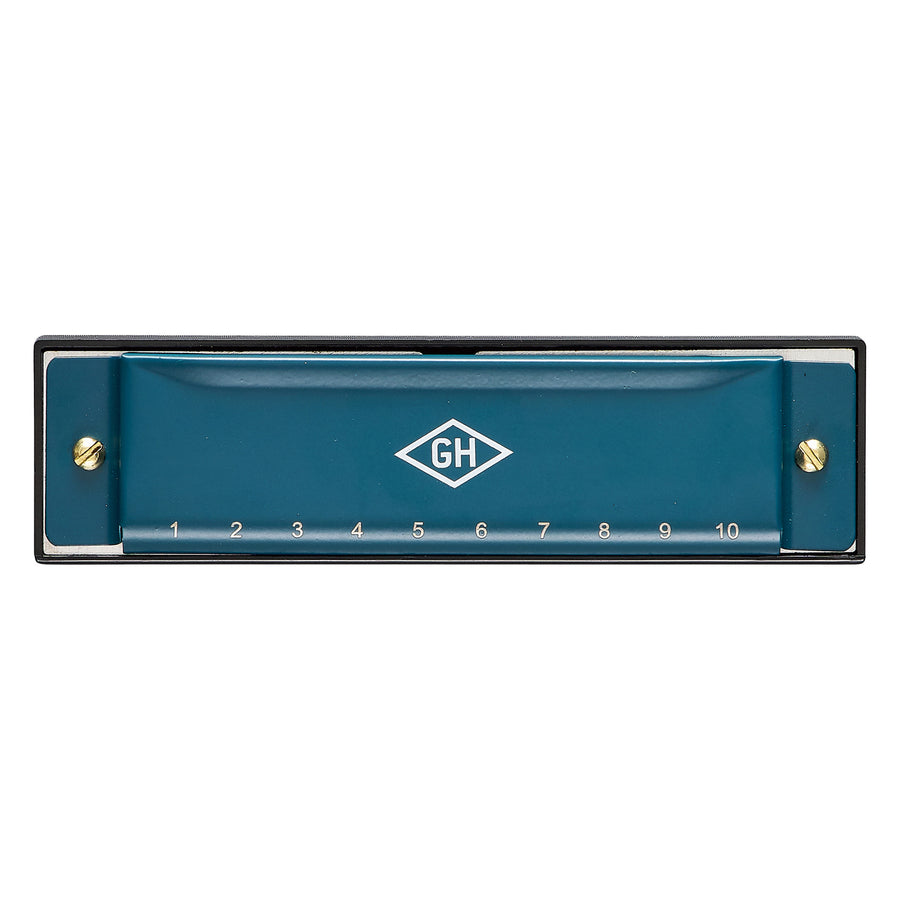 Harmonica de camping avec finition métallique et design compact