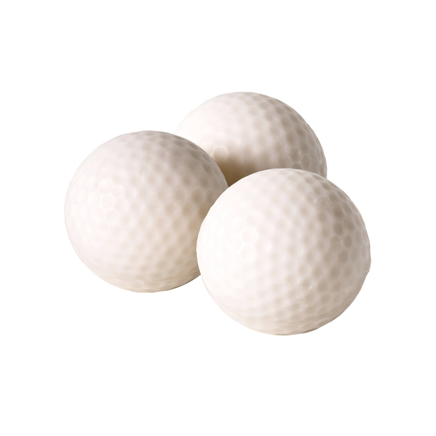Savon en forme de balle de golf avec texture détaillée