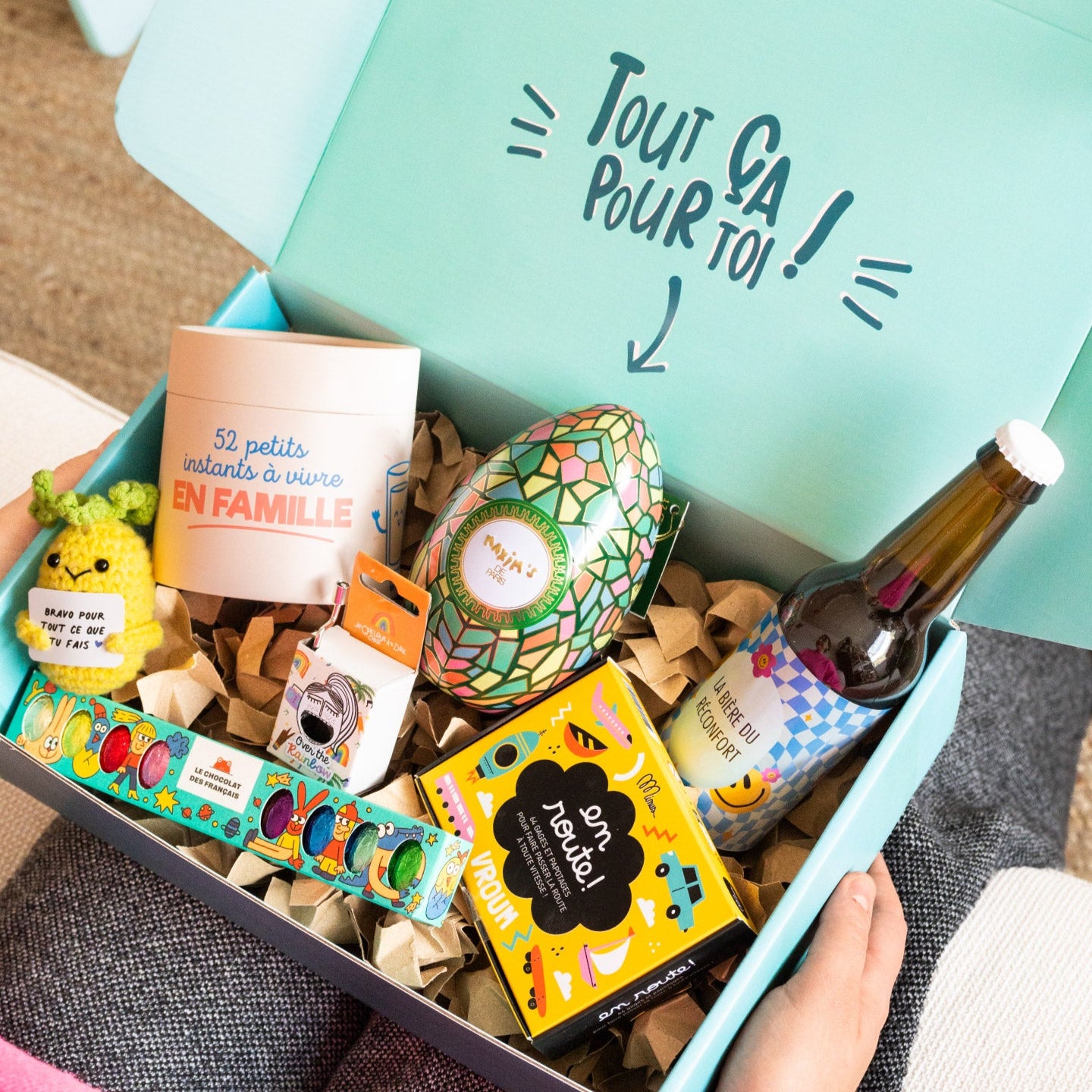 Cool box personnalisable avec motif floral en haut