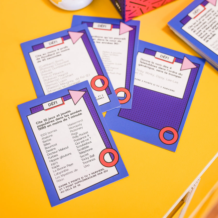 Boîte du jeu Crazy Quiz avec design rétro coloré