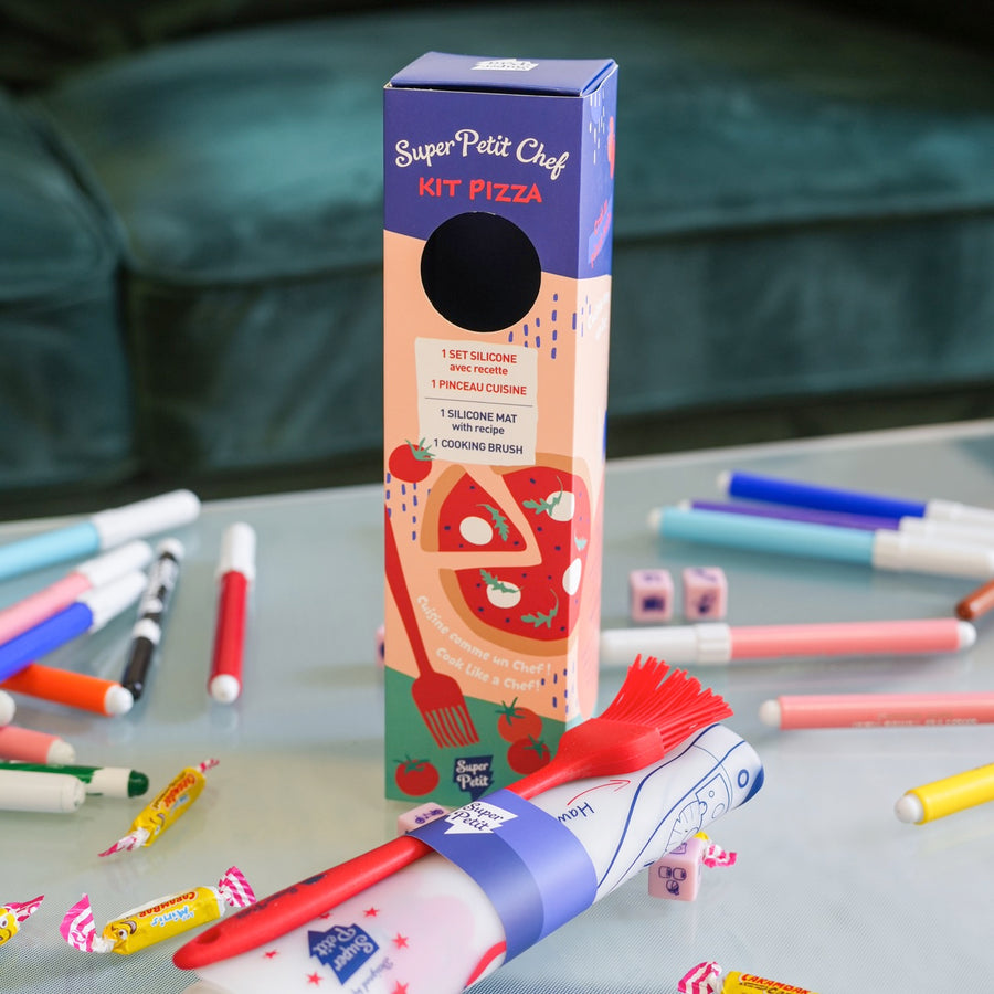 Kit de cuisine pizza pour enfants avec accessoires en silicone