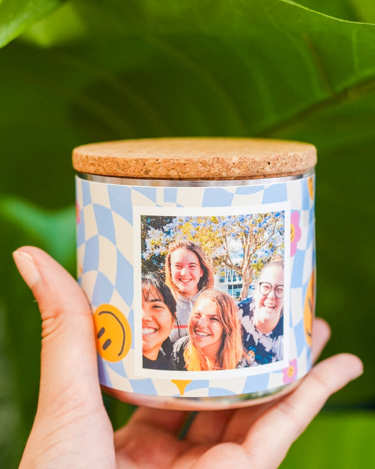 Kit à planter avec photo personnalisée et graines colorées