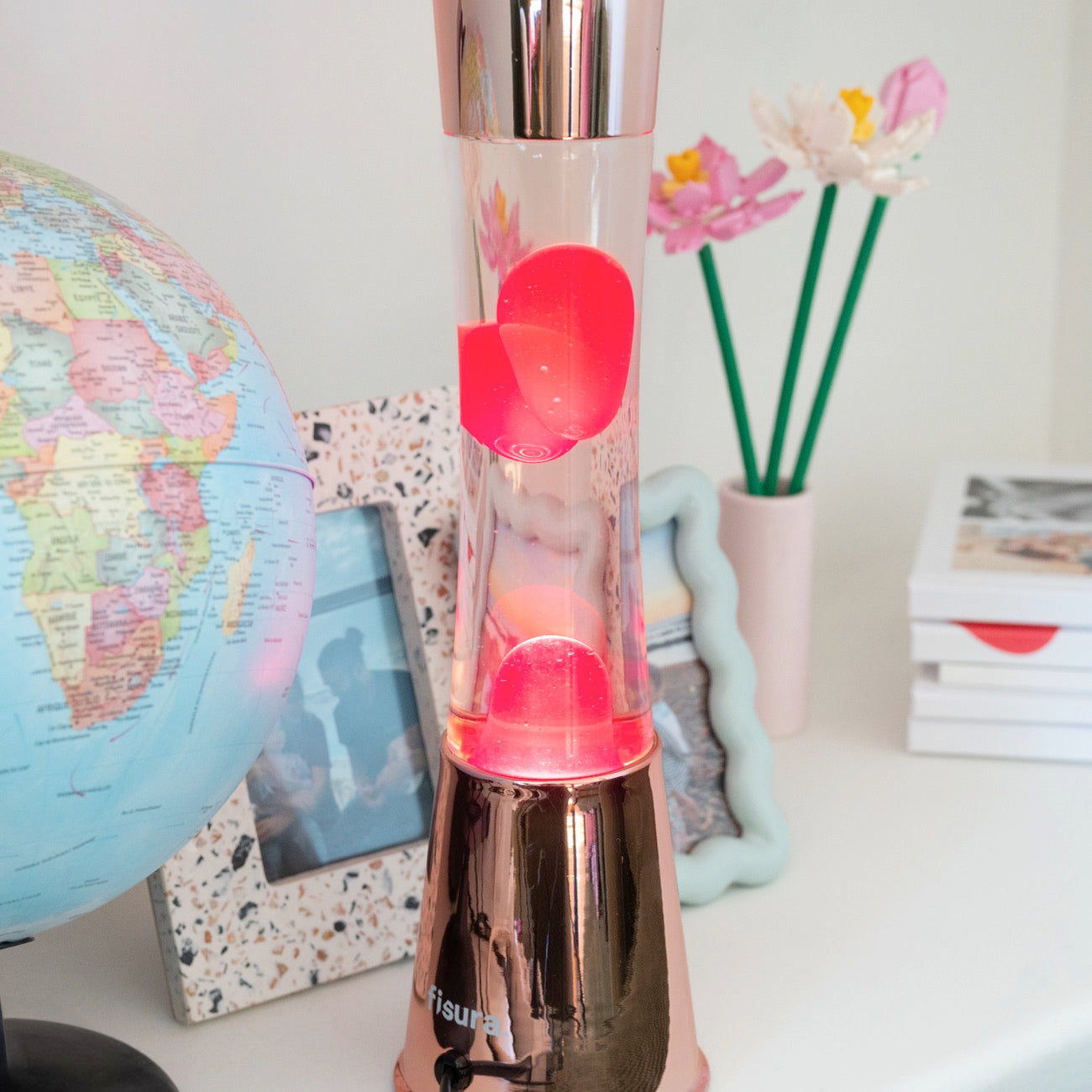 Lampe Lava - Rose