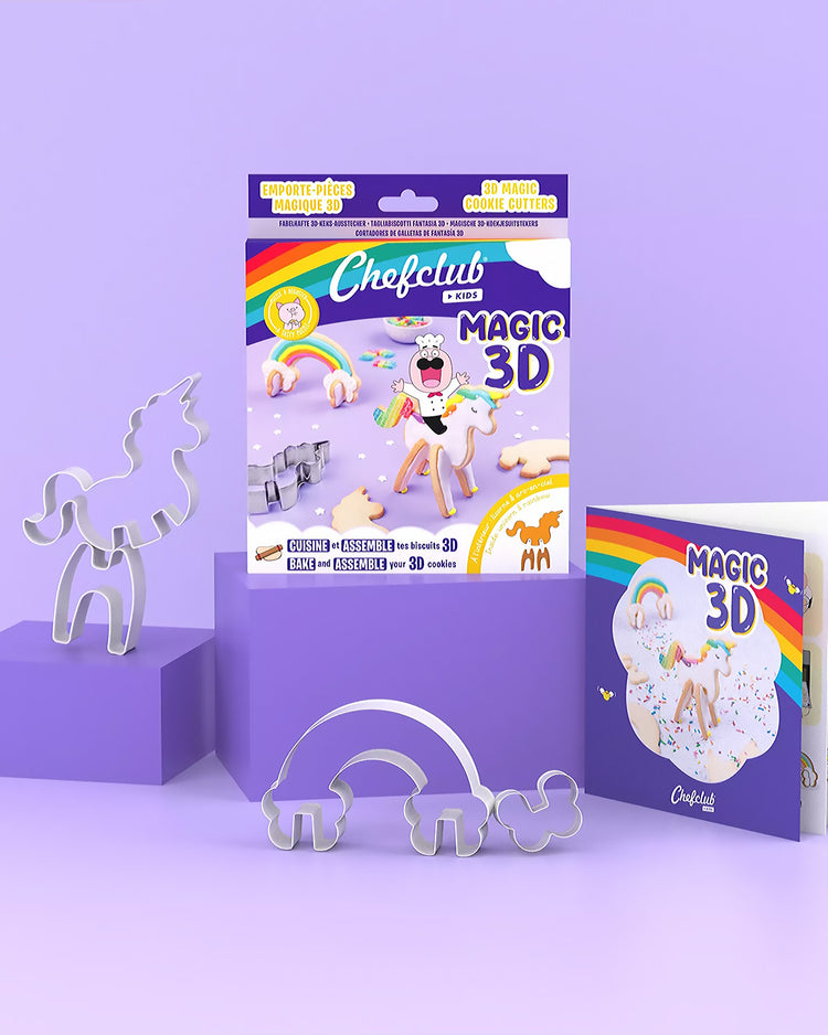 Emporte-pièce licorne en forme de biscuit coloré