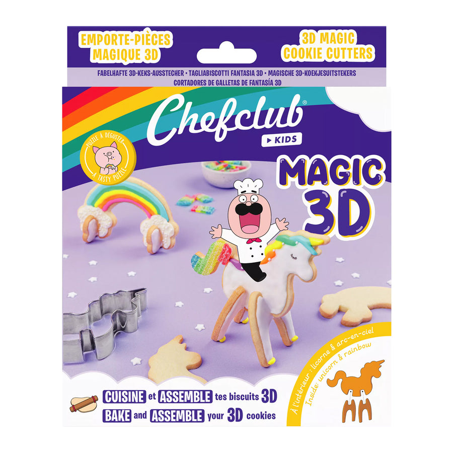 Emporte-pièce licorne en forme de biscuit coloré