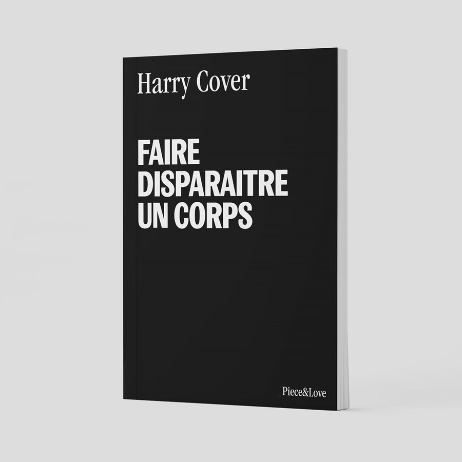 Carnet humoristique sur le thème de cacher un corps, ouvert.