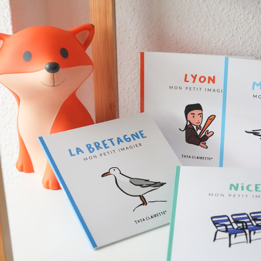 Livre imagier sur les villes avec illustrations colorées