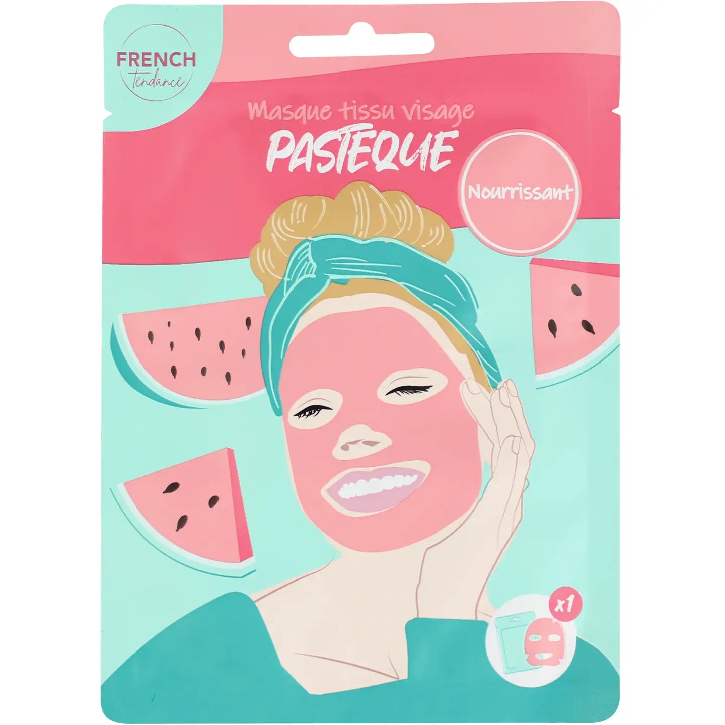 Masque nourrissant à la pastèque avec texture crémeuse