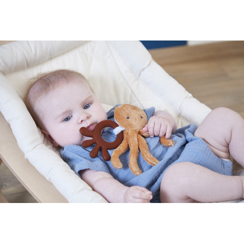 Anneau de dentition en forme de poulpe avec tentacules douces.