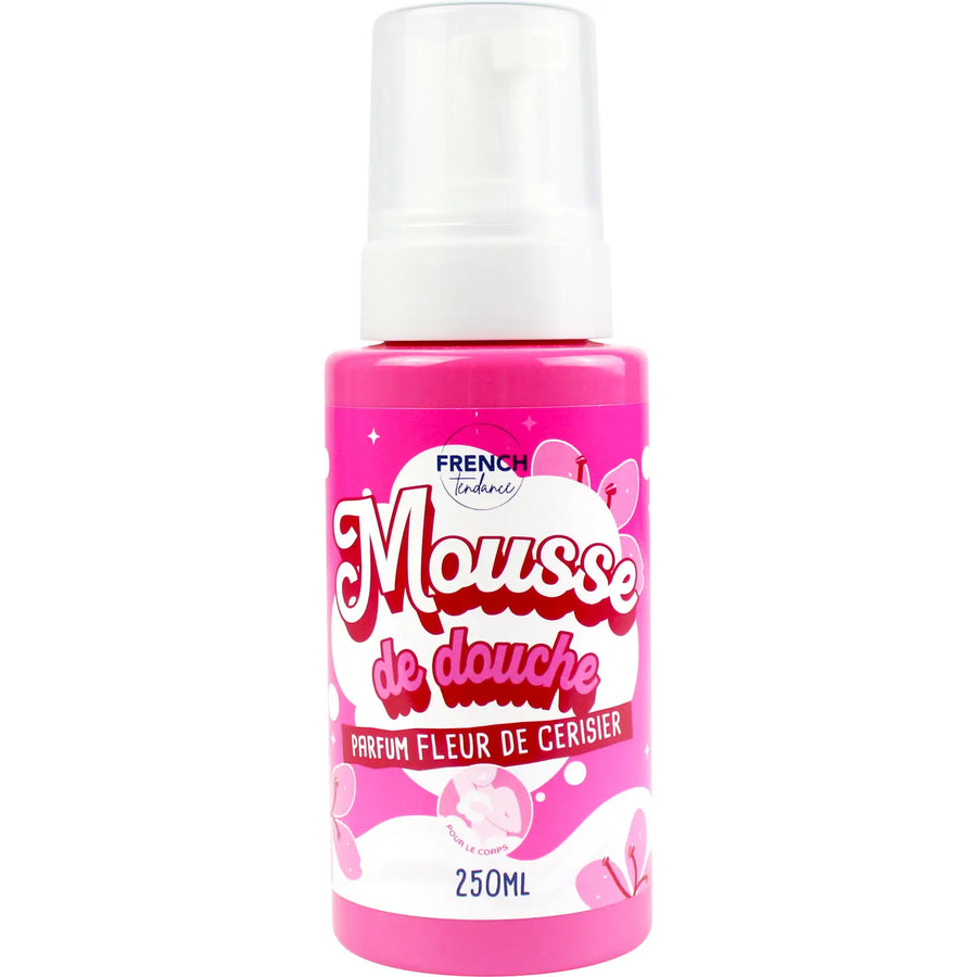 Mousse de douche fleur de cerisier en flacon élégant