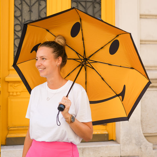 Parapluie Tulipe Transparent et Jaune - Made in France