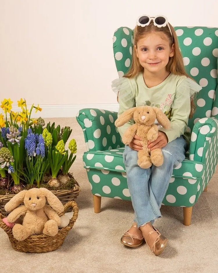 Peluche lapin Anny, texture douce et rembourrage moelleux